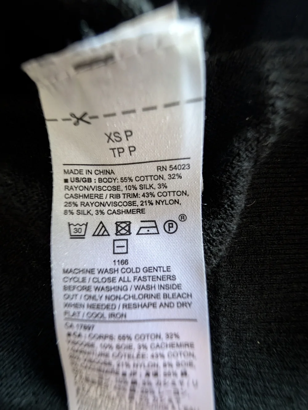 Banana Republic Premium Luxe Silk Cashmere Cotton Blend Pointelle Cardigan XSP - Picture 6 of 6